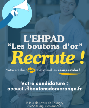 RECRUTEMENT – EHPAD Les Boutons d’Or